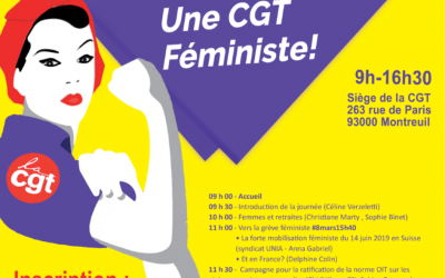 JOURNÉE CONFÉDÉRALE #5 MARS2020 : UNE CGT FÉMINISTE !