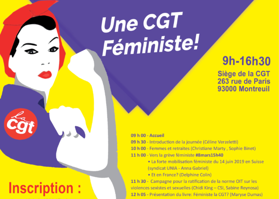 JOURNÉE CONFÉDÉRALE #5 MARS2020 : UNE CGT FÉMINISTE !