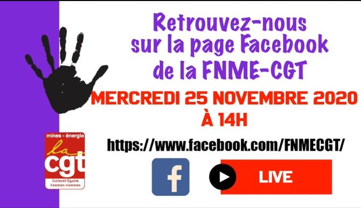 25 novembre 14h Facebook live FNME CGT