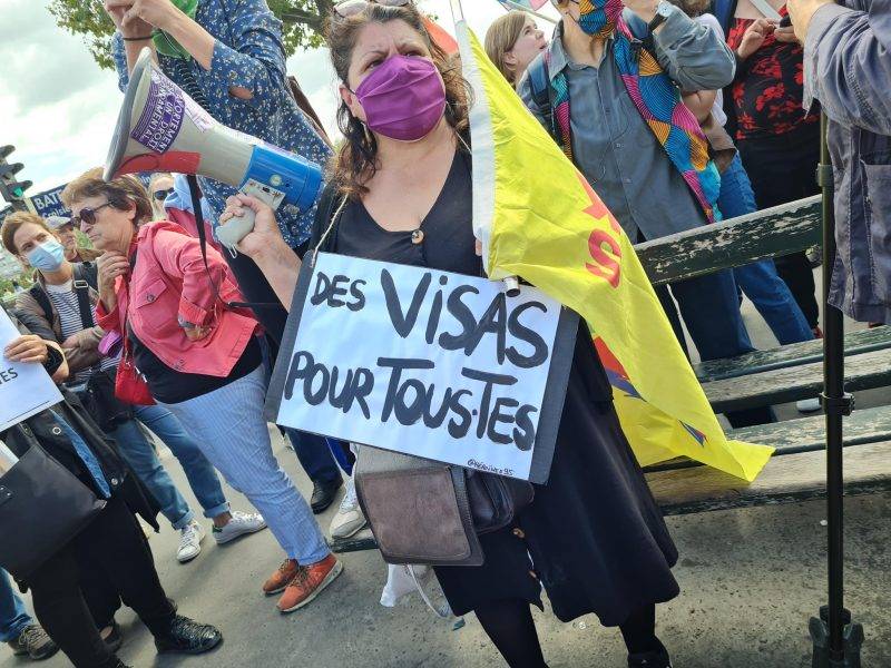 pancarte des visas pour tous.tes