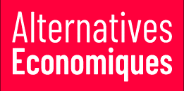 Sur fond rouge "Alternatives Economiques"