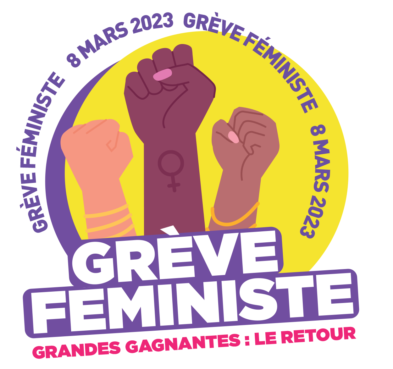 APPEL UNITAIRE 8 MARS GREVE FEMINISTE GRANDES GAGNANTES LE RETOUR